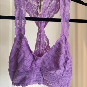 Free People Purple Lace Bralette